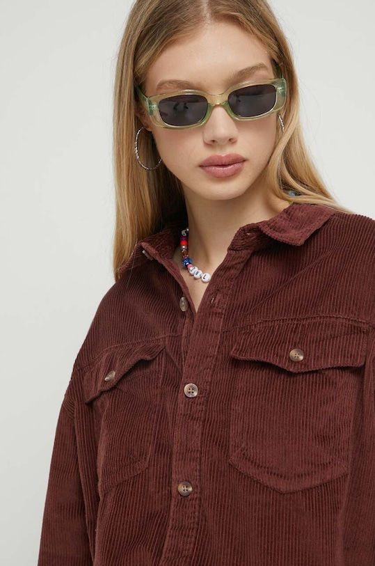 Roxy koszula sztruksowa ERJWT03591 brązowy