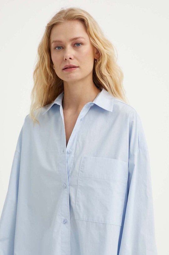 Bavlněná košile By Malene Birger modrá Q71873024Z