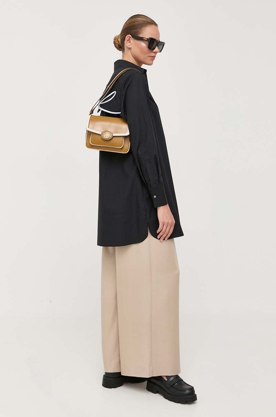 Karl Lagerfeld koszula bawełniana 235W1602 czarny SS24