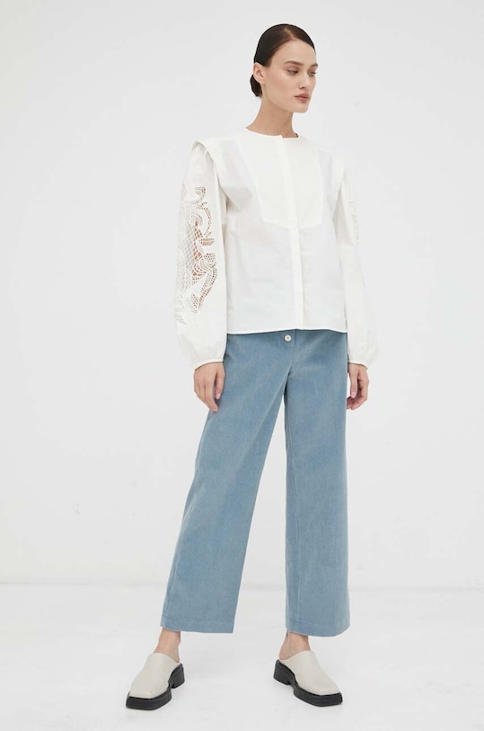 Βαμβακερό πουκάμισο 2NDDAY 2234135257 μπεζ AW23