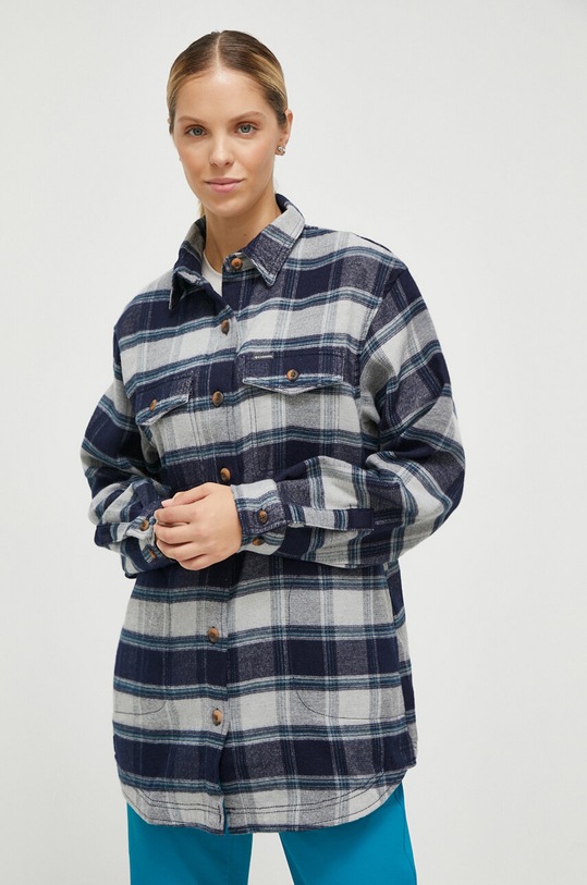 Columbia camicia Calico Basin a quadri blu navy 2052221