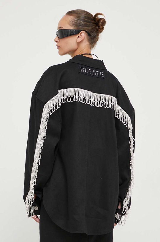 Одяг Бавовняна сорочка Rotate 101014100 чорний