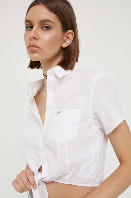 Guess Originals koszula bawełniana biały W3YH78WFK70