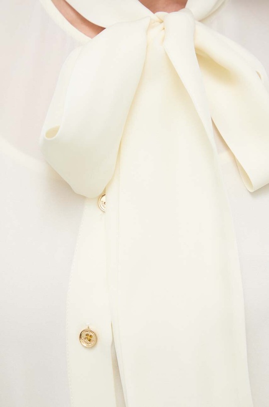 MICHAEL Michael Kors koszula z domieszką jedwabiu MF340I8A7K beżowy