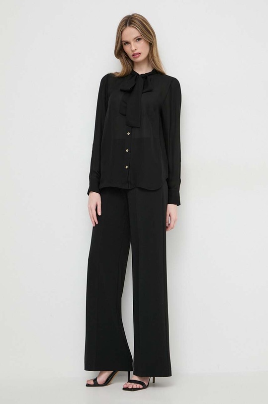 MICHAEL Michael Kors koszula z jedwabiem MF340I8A7K czarny SS24