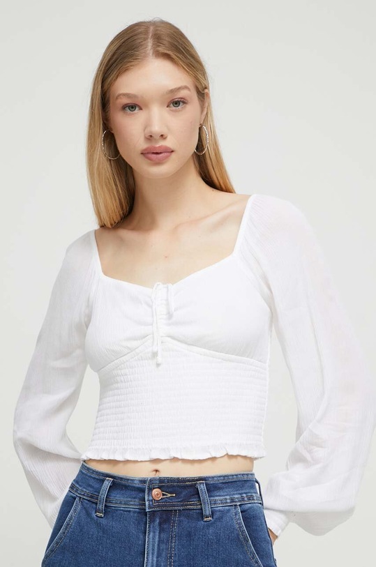 Hollister Co. bluzka casual biały KI340.3169.100