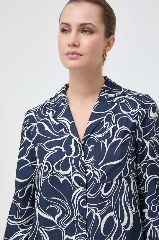 Weekend Max Mara koszula jedwabna granatowy 2351160633600