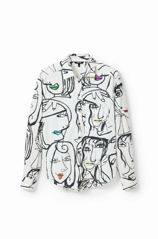 Бавовняна сорочка Desigual 23WWCW09 білий