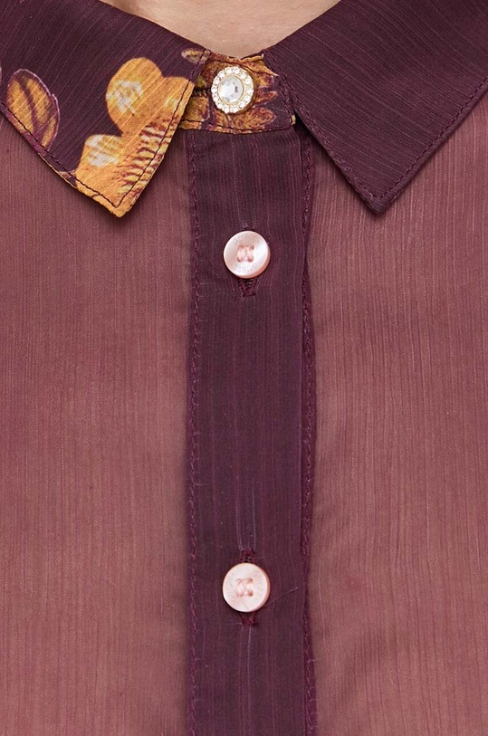 Košeľa Guess W3BH69.WDW52 burgundské