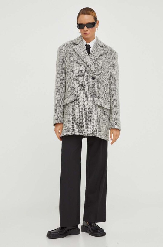 Košeľa s prímesou hodvábu PS Paul Smith W2R.333B.L30847 béžová AW23