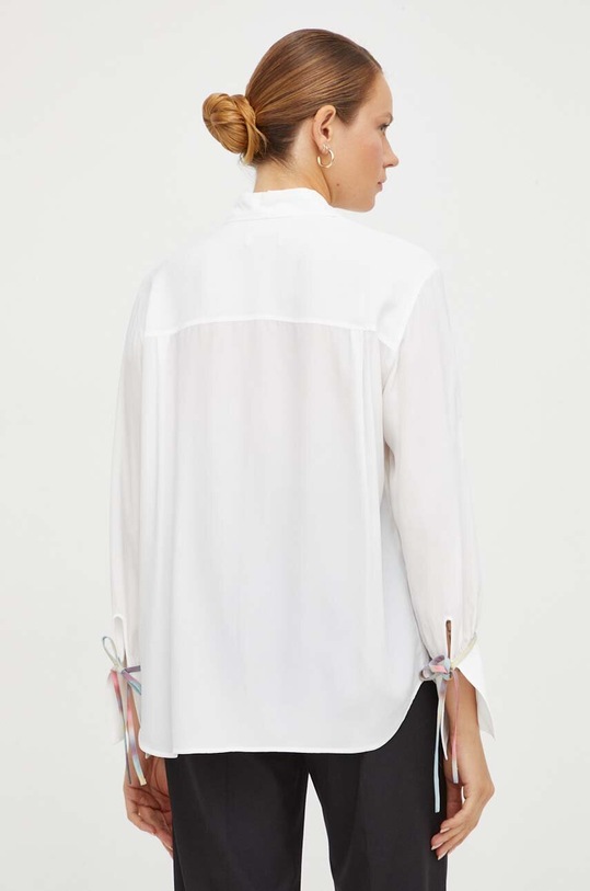 Îmbrăcăminte PS Paul Smith camasa din amestec de matase W2R.333B.L30847 bej