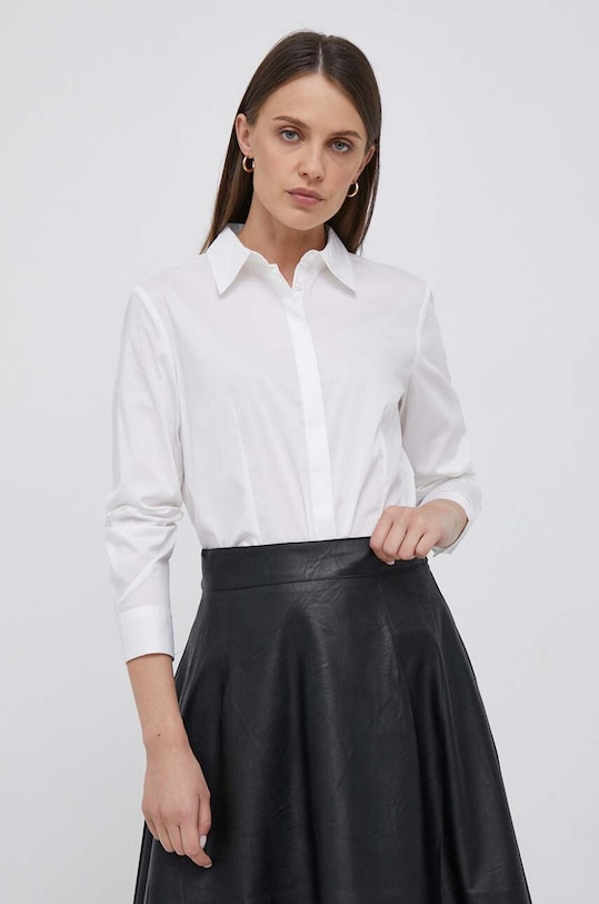 United Colors of Benetton koszula z elastanem biały 5AWRDQ03B.101.