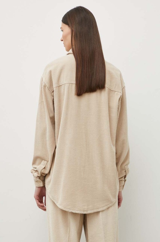 Odzież American Vintage koszula bawełniana PADO06AH23 beżowy