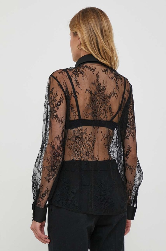 Odzież Sisley koszula 5FBYLQ053.100 czarny