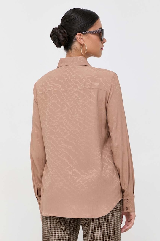 Odzież Pinko koszula z domieszką jedwabiu 100121.A193 beżowy