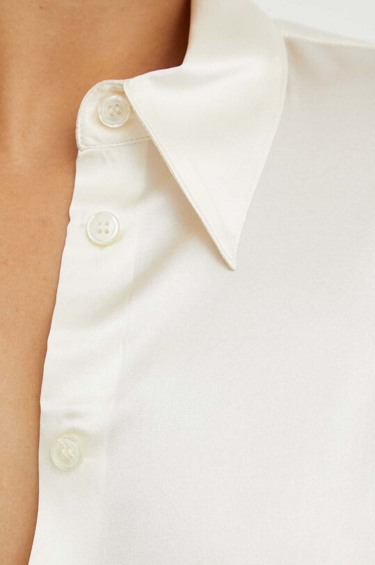 Копринена риза Pinko 100612.ZR64 бежов