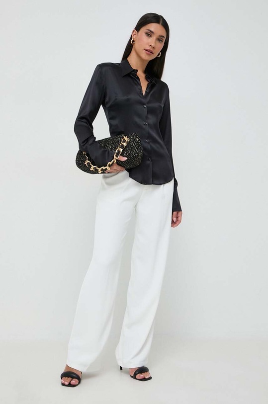 Hedvábné tričko Pinko 100612.ZR64 černá AW23