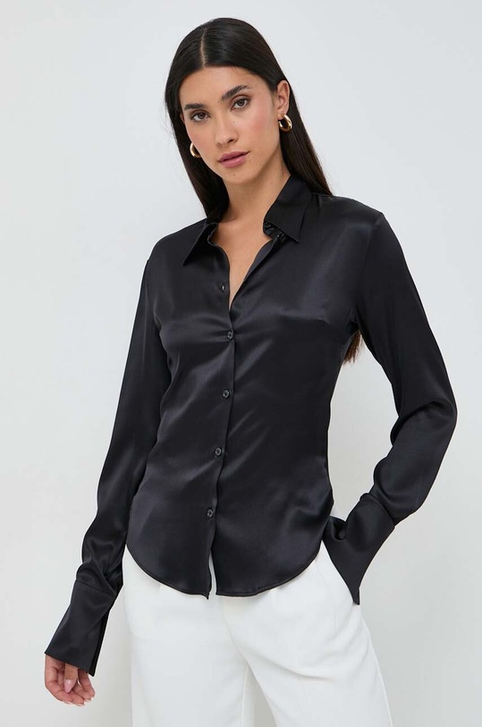 Hedvábné tričko Pinko černá 100612.ZR64