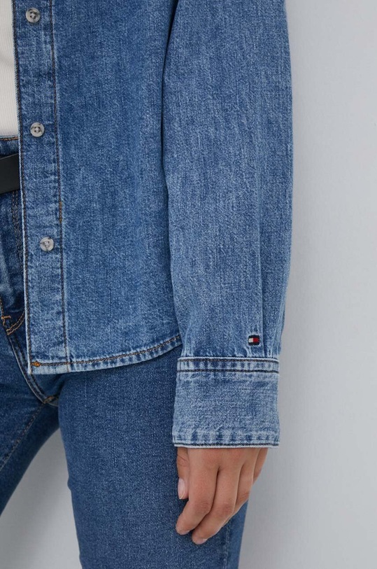 Τζιν πουκάμισο Tommy Hilfiger WW0WW40825 μπλε