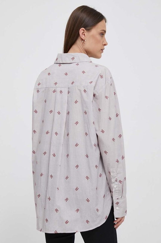 Odzież Tommy Hilfiger koszula bawełniana WW0WW40228 czerwony