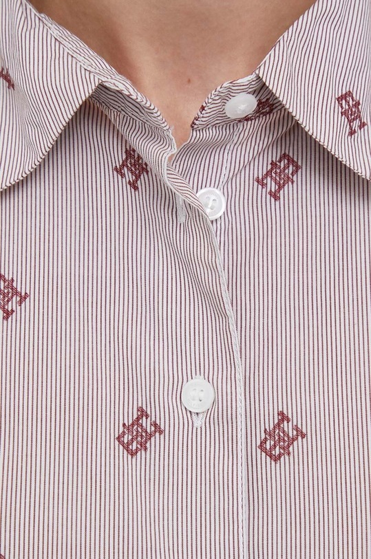 Tommy Hilfiger koszula bawełniana WW0WW40228 czerwony