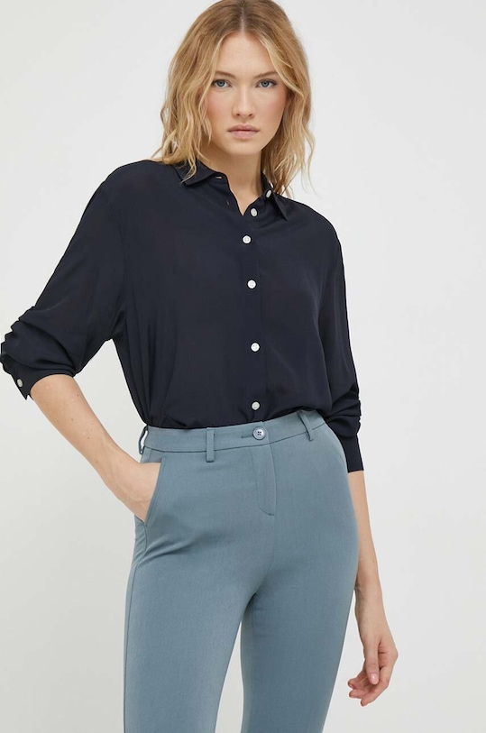 Риза Tommy Hilfiger свободна тъмносин WW0WW40359