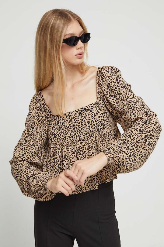 Tommy Jeans bluza animal bej DW0DW16429