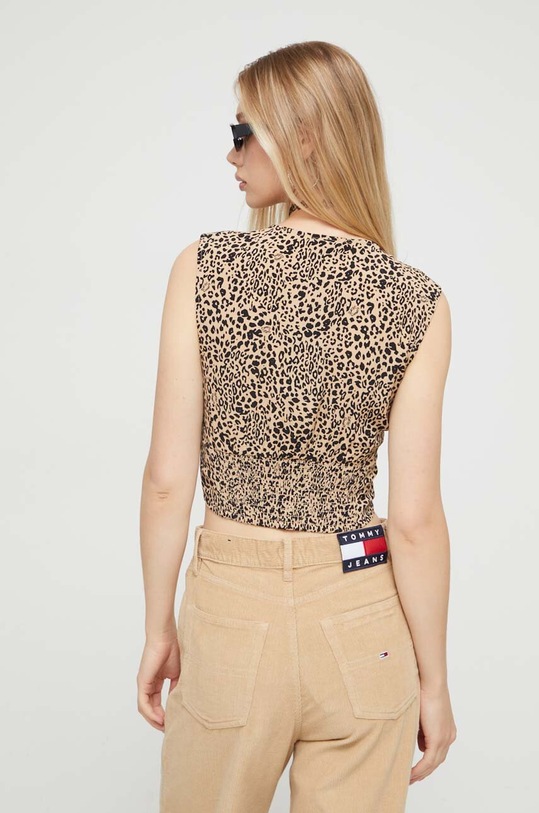 Odzież Tommy Jeans bluzka DW0DW16430 beżowy