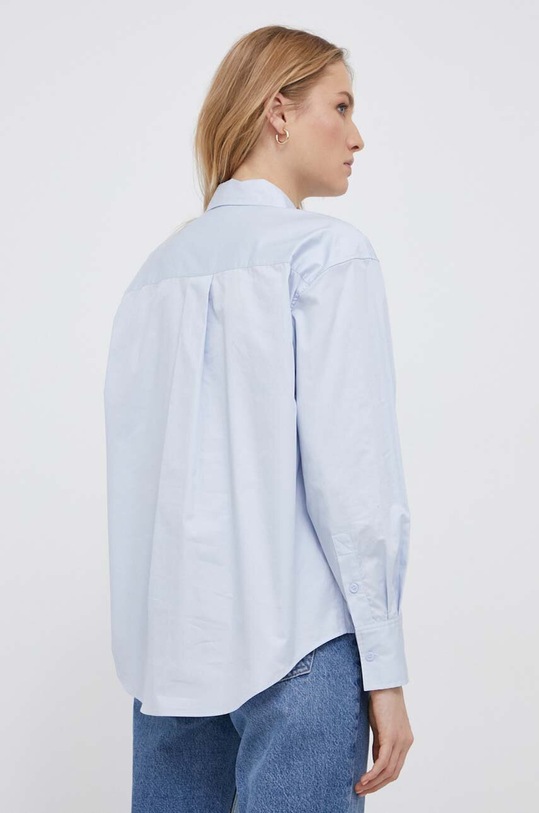 Ρούχα Βαμβακερό πουκάμισο Calvin Klein K20K205413 μπλε