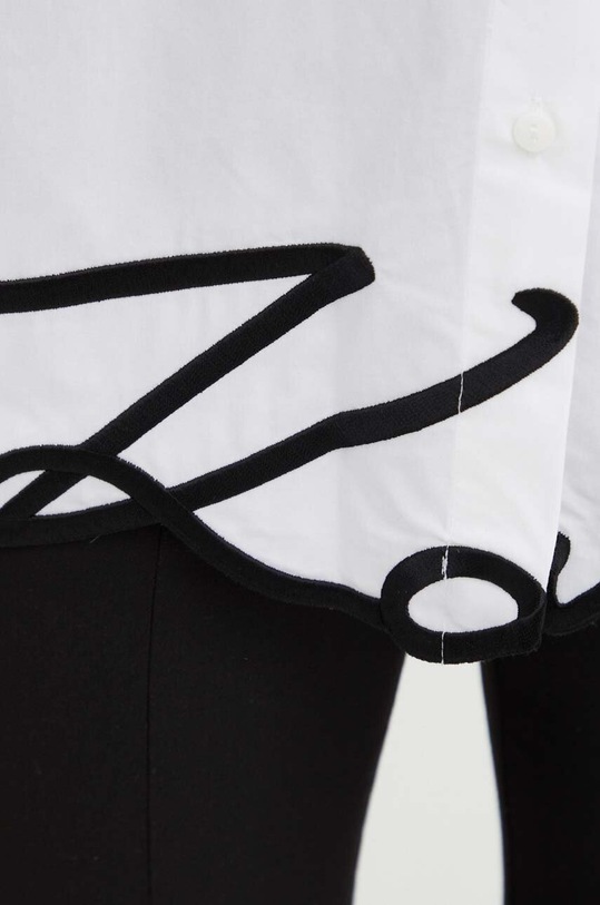 Karl Lagerfeld camasa din bumbac 236W1606 alb