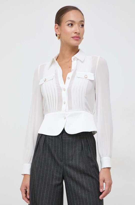 Morgan camasa lung alb CLOCLO.OFF.WHITE