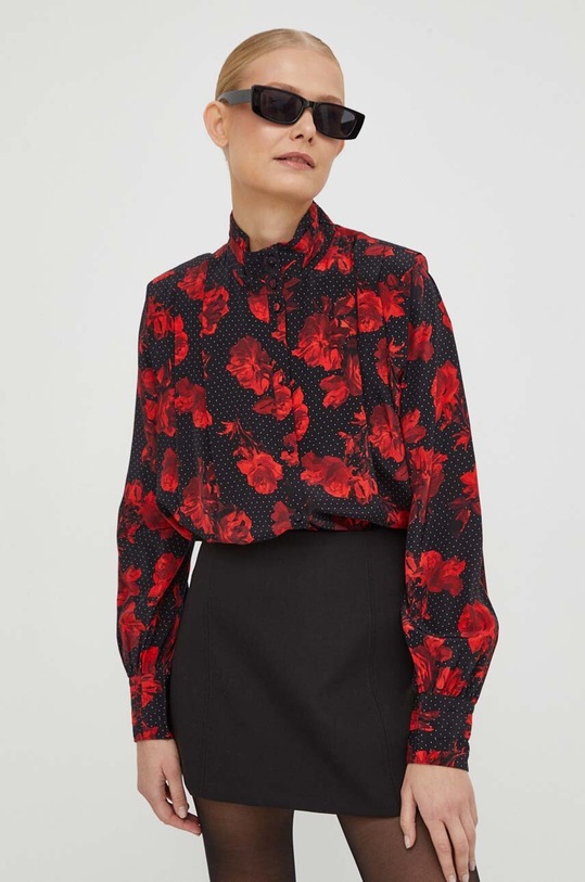 The Kooples koszula jedwabna FCCL27100K czarny AW23