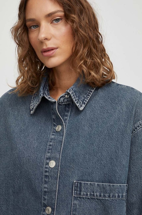 Τζιν πουκάμισο Won Hundred 2656.15137 μπλε