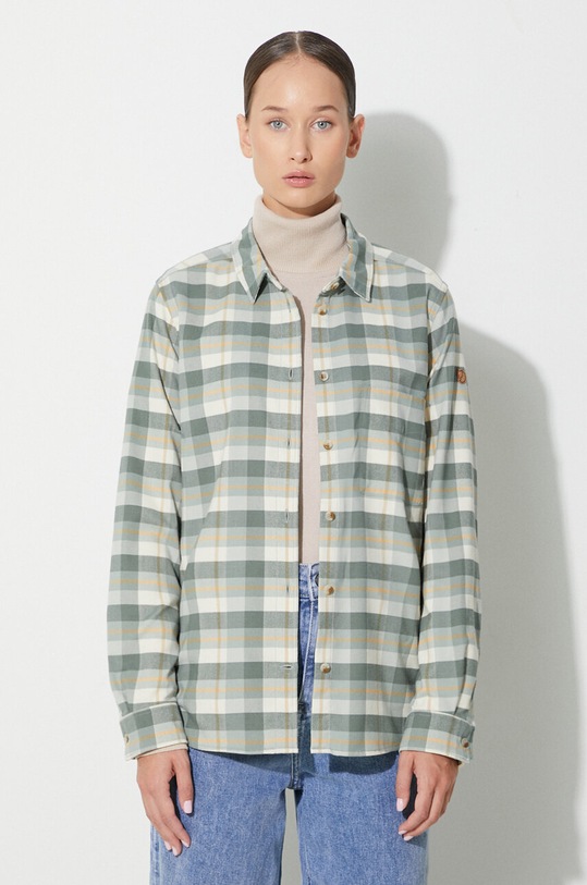 Πουκάμισο Fjallraven Singi κανονικό πράσινο F86988.614.113