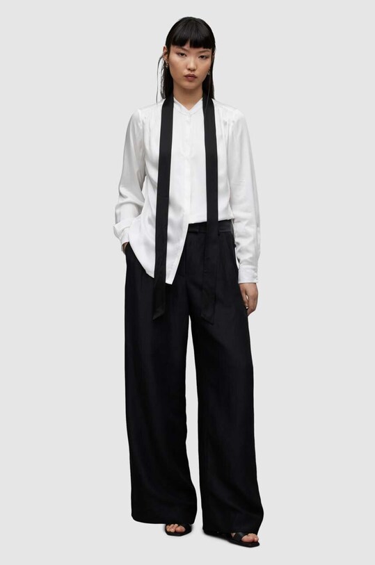 Πουκάμισο AllSaints WH020Z TONI SHIRT WH020Z λευκό