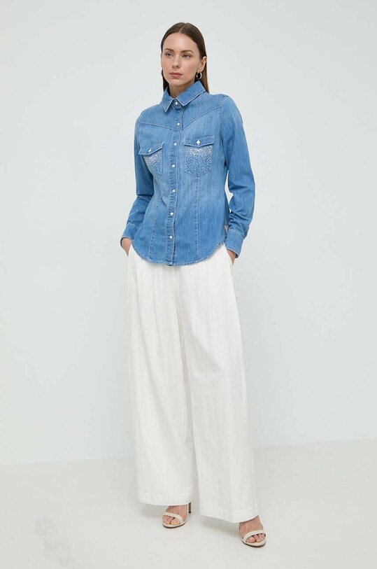 Guess koszula jeansowa EQUITY W4RH76.D59K2 niebieski SS24