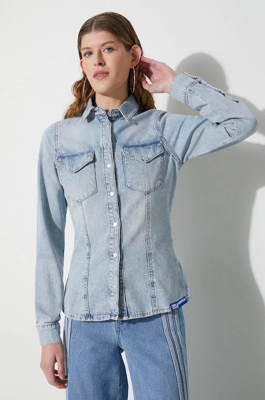 Odzież Karl Lagerfeld Jeans koszula jeansowa 236J1603 niebieski
