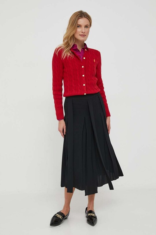 Lauren Ralph Lauren koszula z domieszką lnu 200909144 różowy AW23
