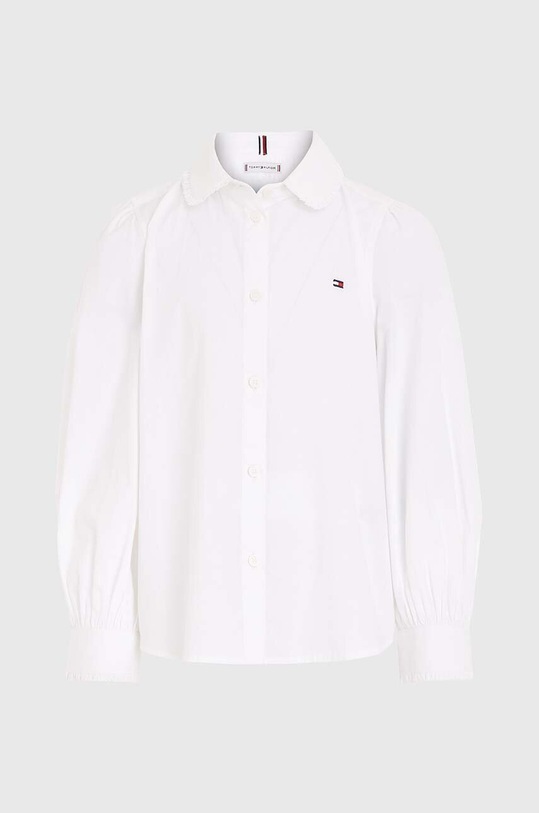 Detská bavlnená košeľa Tommy Hilfiger KG0KG07414.74.122.9BYX biela AW23