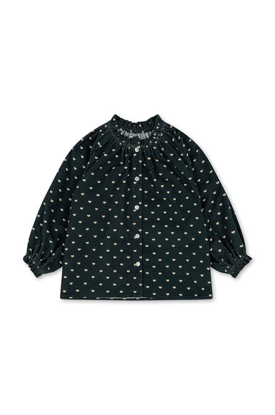 Konges Sløjd camasa de bumbac pentru copii KS6467 bleumarin AW23