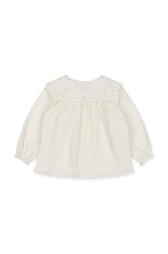 Dievča Detská bavlnená košeľa Konges Sløjd KS6473 biela