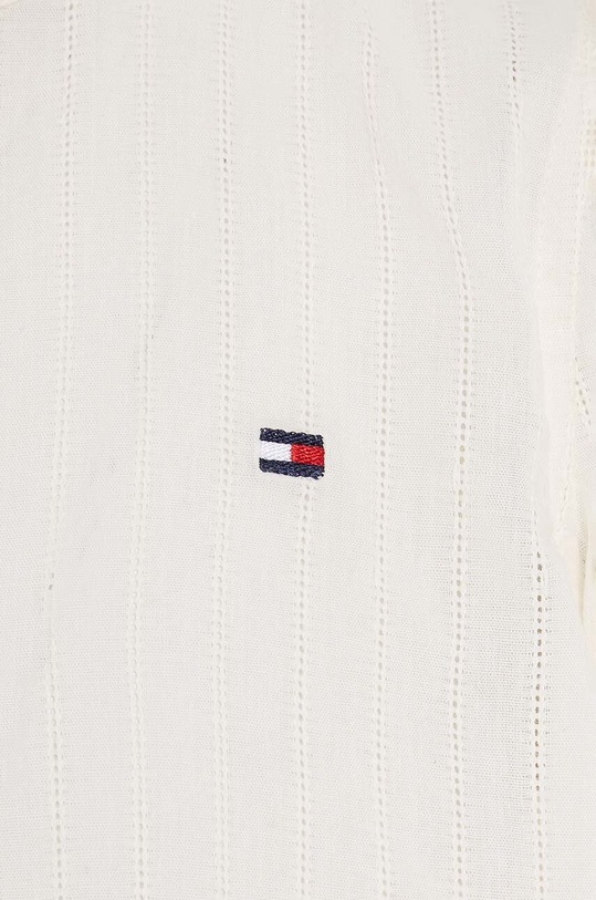 Παιδικό βαμβακερό πουκάμισο Tommy Hilfiger μπεζ KG0KG07620.74.122.9BYX