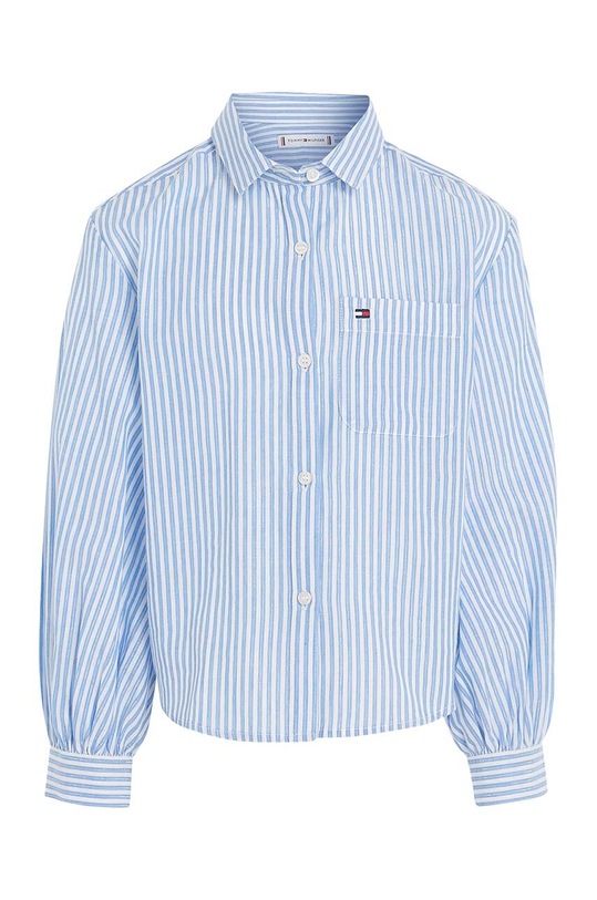 Detská košeľa Tommy Hilfiger KG0KG07622.74.122.9BYX modrá AW23