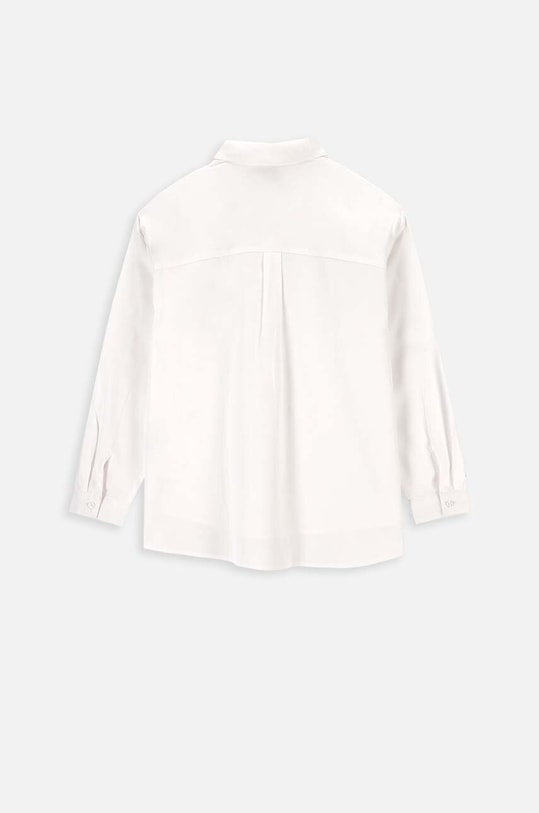 Dievča Detská bavlnená košeľa Coccodrillo ZC3140103BSG biela