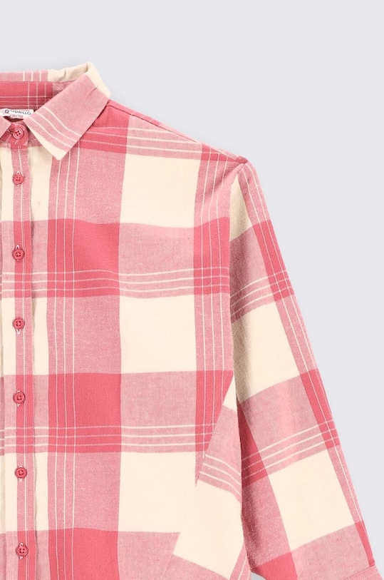 Dziewczynka Coccodrillo koszula bawełniana dziecięca ZC2140101WOJ różowy