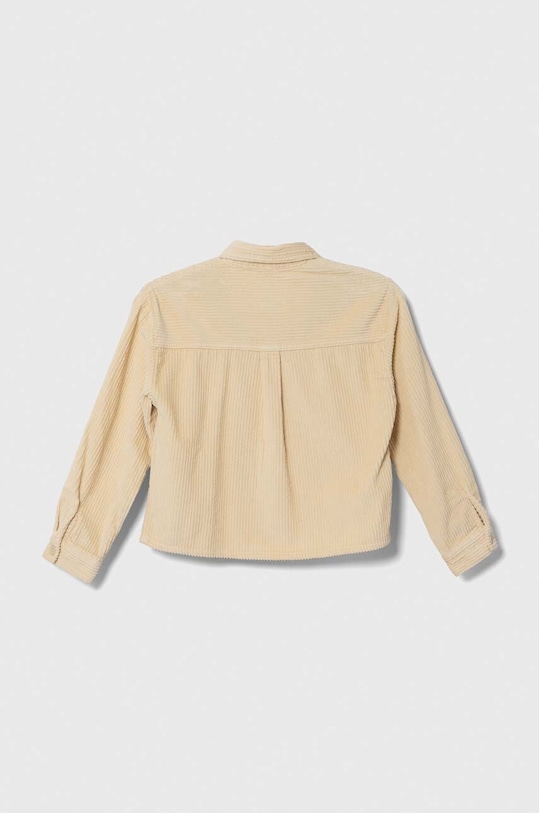 Detská Menčestrová košeľa United Colors of Benetton 56E6CQ01T.G.SEASONAL béžová AW23