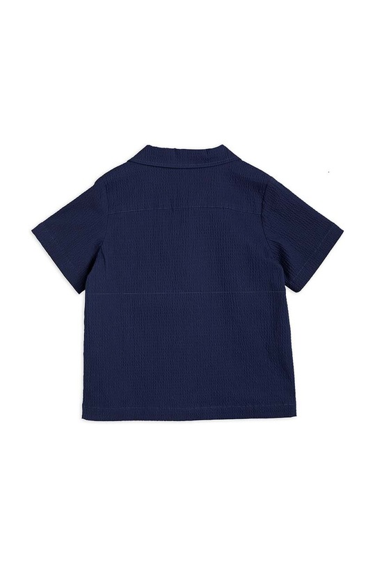 Chlapec Detská bavlnená košeľa Mini Rodini 2362011060 tmavomodrá