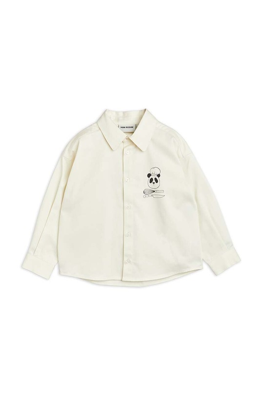 Dětská bavlněná košile Mini Rodini 2372010210 bílá AW23