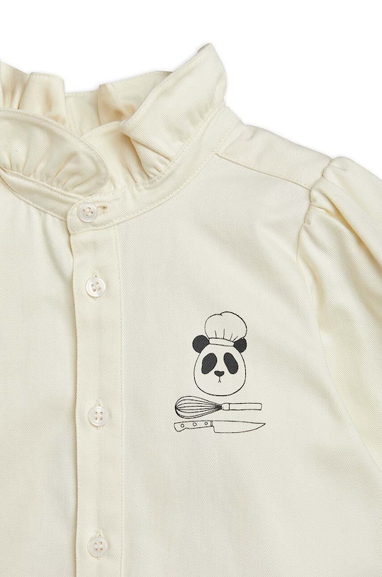 Детска памучна риза Mini Rodini бял 2372010310