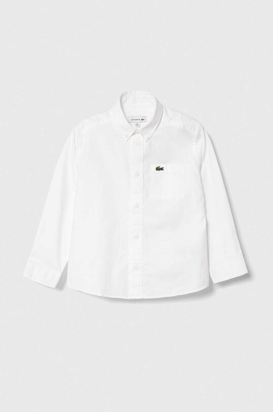 Lacoste camasa copii lung alb CJ5296